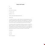 Effective Employee Warning Letter to Address Inappropriate Behavior example document template
