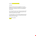 Apology Application Letter to My Boss for Rejoining example document template 