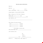 Income Verification Letter - Request Proof of Income | Company Name example document template