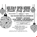 Holiday Open House Invitation Template example document template