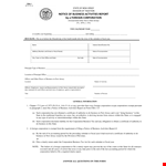 Business Activity Report Template for State Corporations in New Jersey example document template