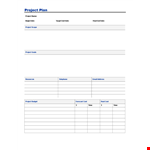 Easily Plan Your Next Project | Project Planning Template example document template