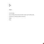Professional Sick Leave Email: Notify Employer of Absence example document template