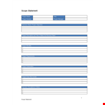 Project Scope Example - Effective Project Management with Estimated Scope example document template