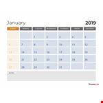 Monthly Notes Calendar Template example document template