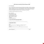 Health Department - Letter of Interest Template example document template 