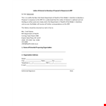 Health Department - Letter of Interest Template example document template