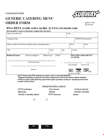 Place Your Generic Catering Order Today - Easy & Convenient