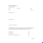 Employee Written Warning Template In Pdf example document template 