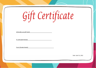 Gift Voucher Template
