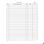 Financial Ledger Paper example document template 