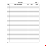Financial Ledger Paper example document template