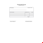 Photography Service example document template