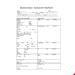 Nursing Brain Report Sheet - Improve Variance and Neuro Documentation example document template