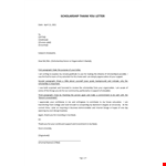 Scholarship Thank You Letter example document template