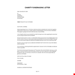 Donation letter template example document template