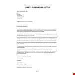 Donation letter template example document template 
