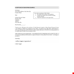 Formal Job Offer Acceptance Letter example document template