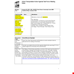 Meeting Action Notes Template example document template 