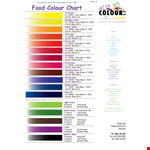 Sample Food Coloring Chart example document template