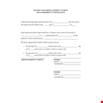 Sample Rent Payment example document template