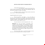 Minutes Of First Meeting Of Shareholders example document template