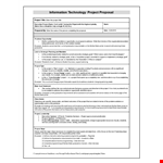 Project Proposal Template - An Example for Graduation Requirements example document template