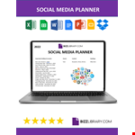 Social Media Planner example document template