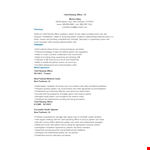 Chief Nursing Officer example document template