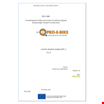 Delivery Bikes | Optimize Current Situation Analysis Template example document template