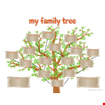Family Tree Chart for Kids - Create Your Ancestry Story with Great Grandpa and Grandma example document template