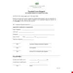 Submit Your Vacation Request Form Easily | Streamline Leave & Payroll example document template