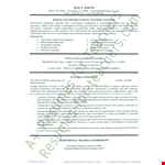 School Teacher Resume Pdf example document template