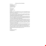Sample Contract Termination Letter Due To Poor Performance example document template 