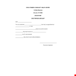 Get Your Doctor's Office Excuse Note - Easy Return Process & Valid Excuses at Cross Timbers! example document template 