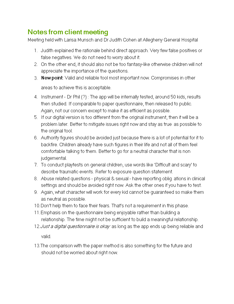 Client Meeting Notes Template: Capture and Organize Key Details Client Meeting Notes Template: Capture and Organize Key Details