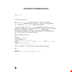 Recommended Immigration Letter for Individual | Sample Template example document template