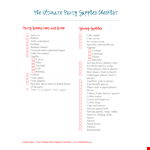 Party Supplies Checklist Template example document template