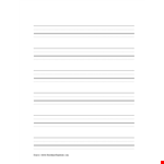 Download Free Lined Paper Template - Perfect for Writing & School Activities example document template