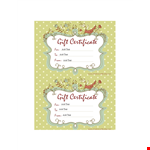 Homemade Gift Certificate Word Template Free Download example document template