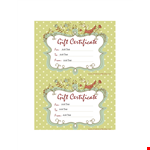 Homemade Gift Certificate Word Template Free Download example document template 