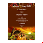 Customizable Menu Templates | Beautiful Designs for Restaurants example document template