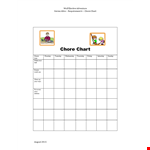 Get Organized with Our Adventure-Inspired Chore Chart Template | Perfect for Elective Chores example document template