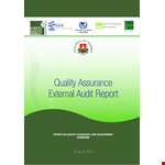 Quality Assurance Audit Report Example example document template