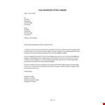 Visa Invitation Letter example document template 