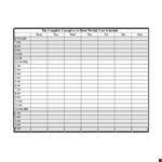 Medication Schedule Template - Chart Your Therapy and Medications example document template