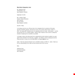 Work Notice Resignation Letter example document template