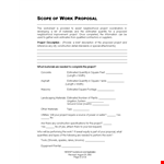 Custom Job Proposal Template - Estimate Project Materials example document template