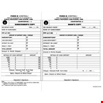 Deposit Slip Template - Free Printable | Easy to Use example document template