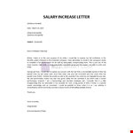 Asking for a raise letter example document template